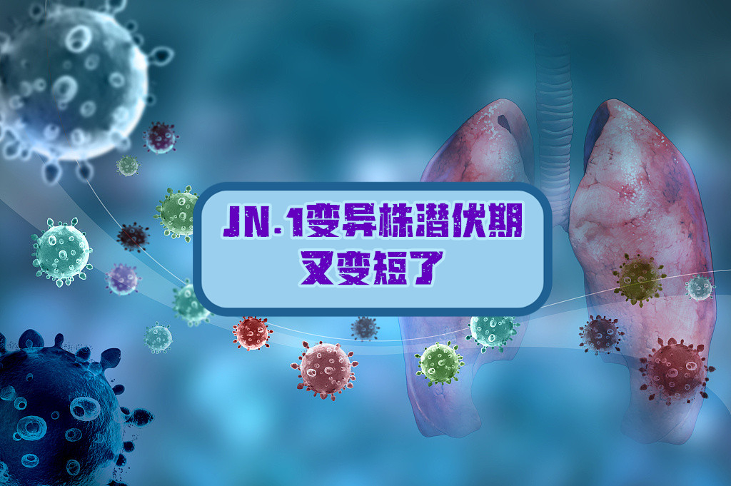 研究显示：JN.1变异株的潜伏期又变短了，仅为3天